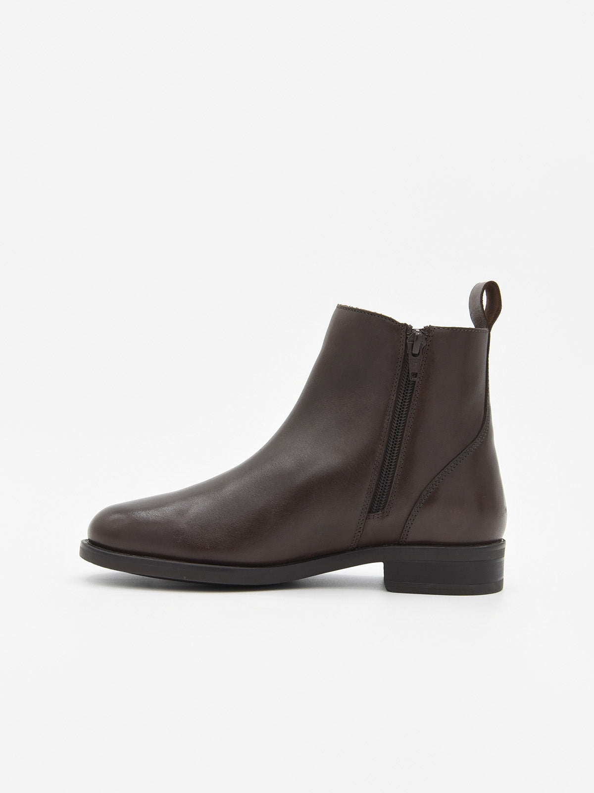 BOTINES CUERO CON ELÁSTICO DE PIEL