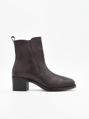 BOTINES BURDEOS DE TACÓN MEDIO