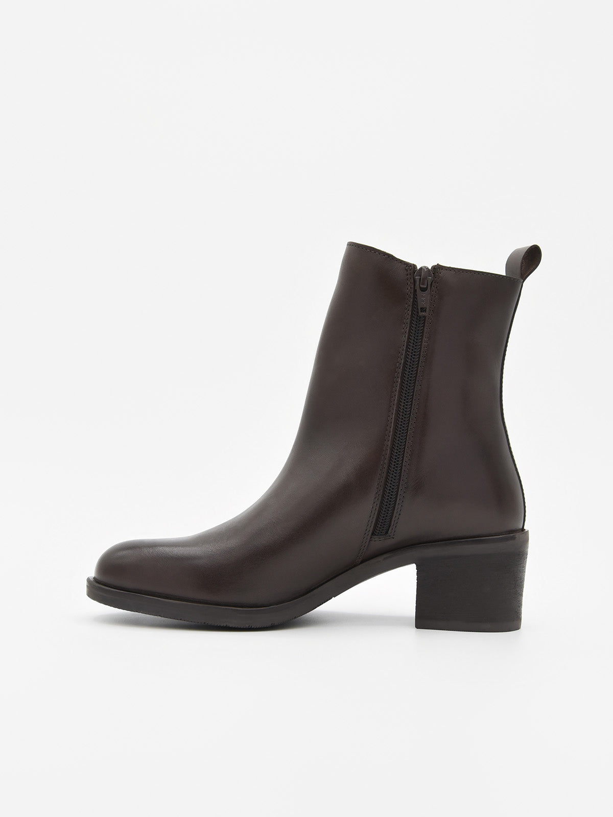 BOTINES MARRÓN DE TACÓN MEDIO