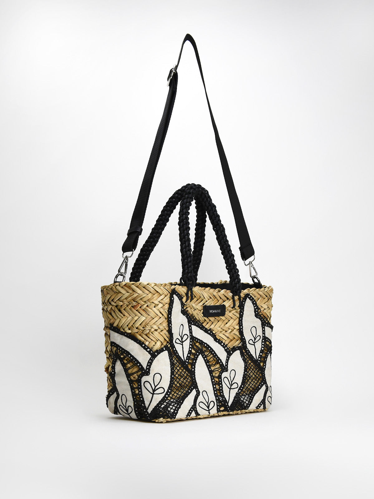 Bolso rafia bordado