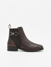 BOTINES CUERO CON ELÁSTICO DE PIEL