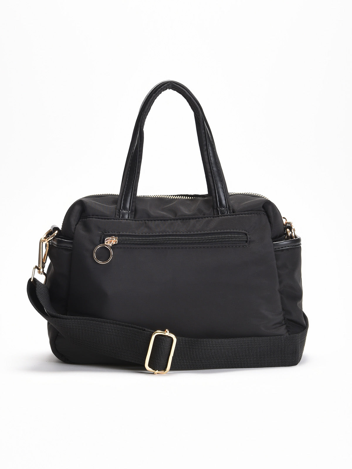 Bolso negro acolchado pequeño