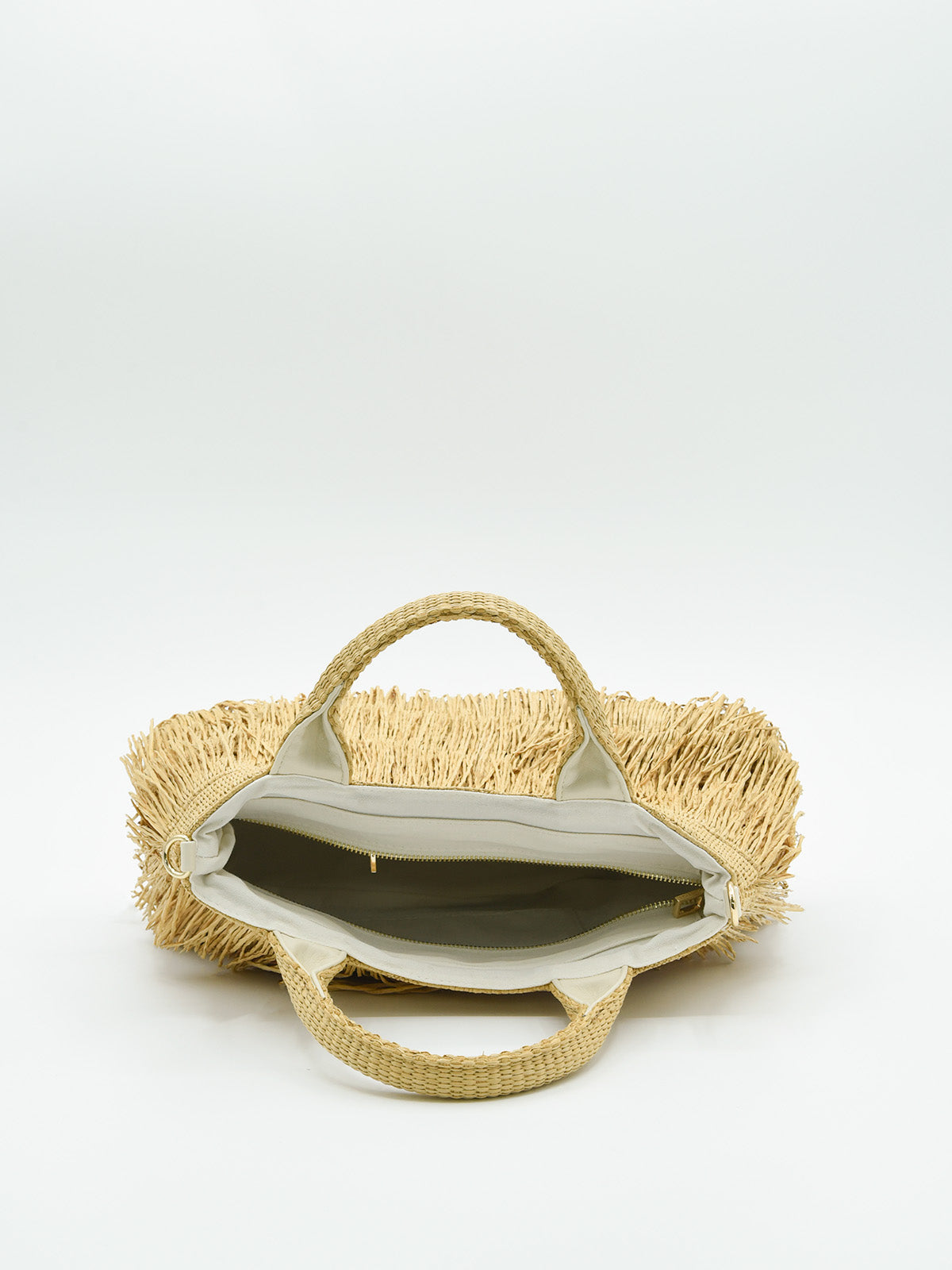 Bolso Rafia Flecos Grande